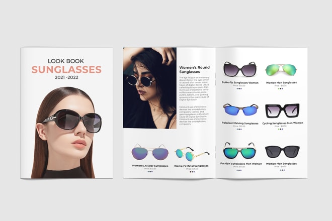 I will create a lookbook or catalog design