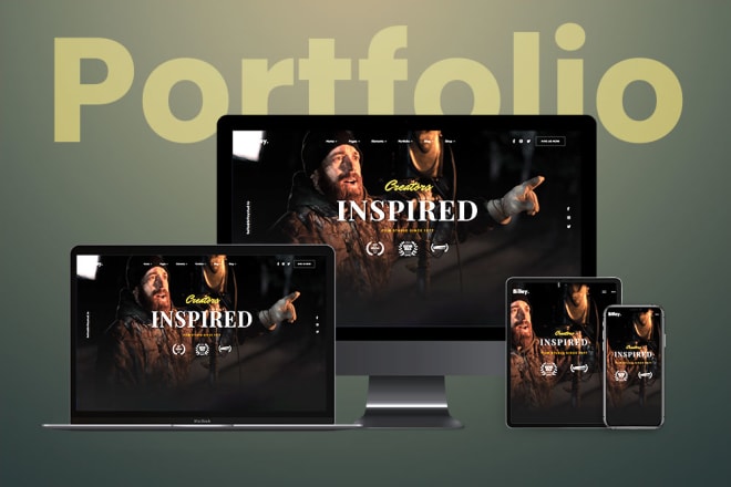 I will create a professional portfolio, business website