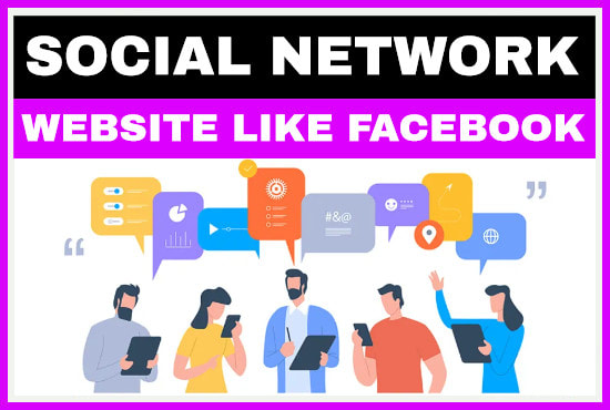 I will create a social network website like facebook