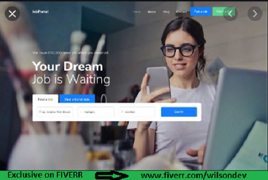 I will create a unique, responsive job board website, recruitment and agency website