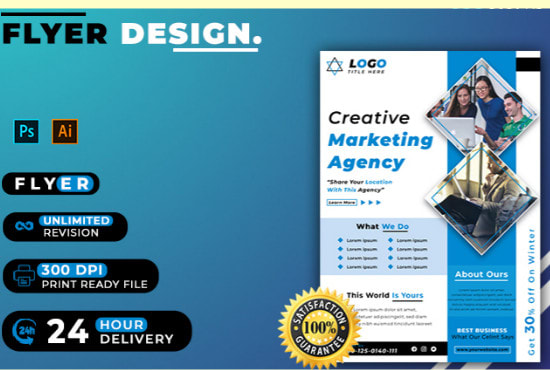 I will create all types of corporate and business flyer template