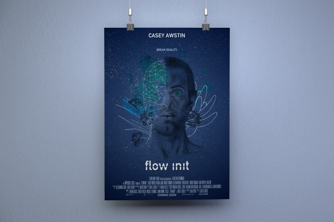 I will create an illustrative film poster design