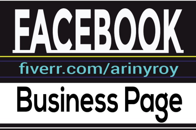 I will create and design facebook business page