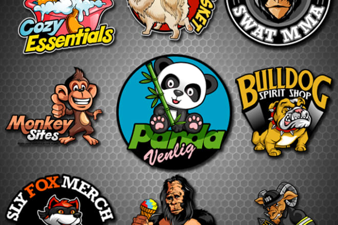 I will create animal mascot, cartoon logo for you