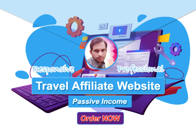 I will create automated travel affiliate website for passive income