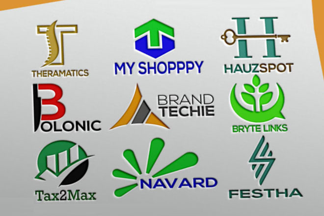 I will create business brand product company domain name logo design branding website