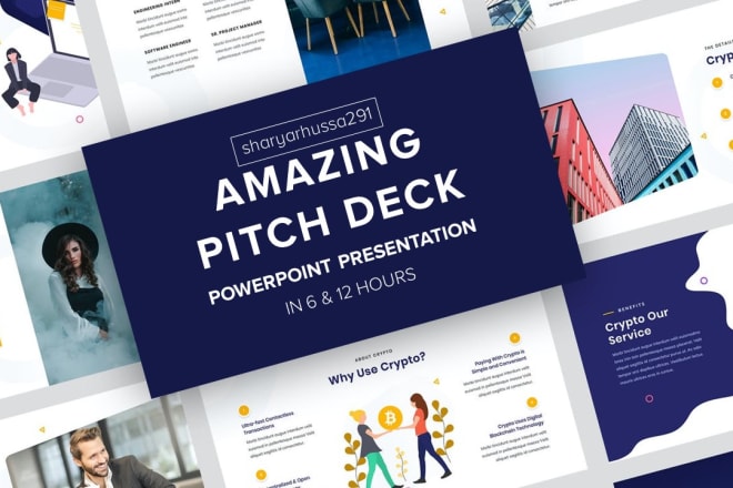 I will create business pitch deck design