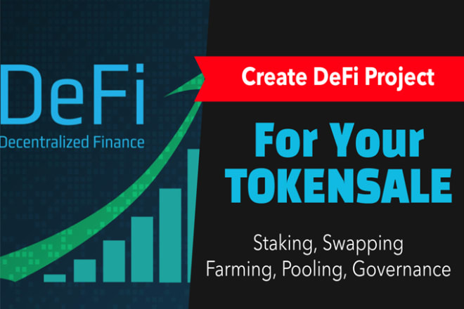 I will create defi tokens and dapp for your project