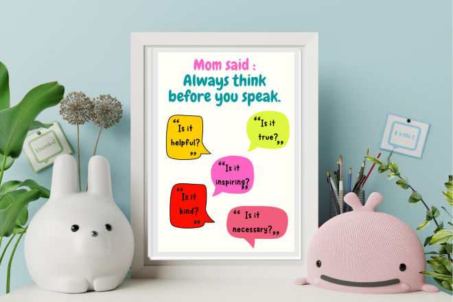 I will create digital arts ready to print for nursery room