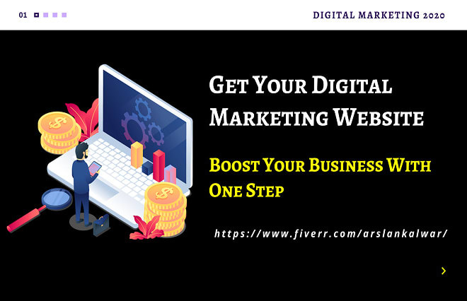 I will create digital marketing agency website