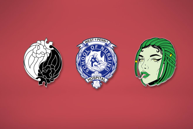 I will create enamel pin design based on your sketch or image