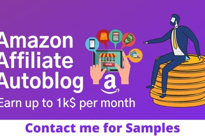 I will create instant money generator amazon affiliate autoblog