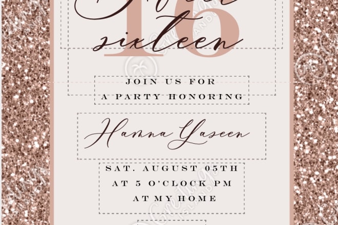 I will create invitation cards of every kind