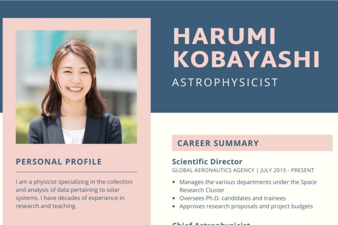 I will create or edit your resume or CV