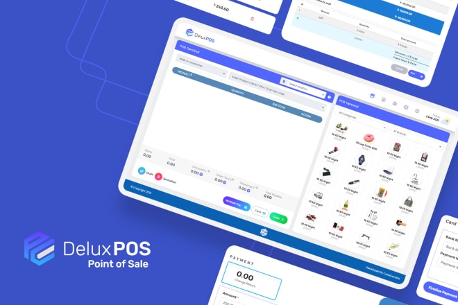 I will create point of sale dashboard design pos