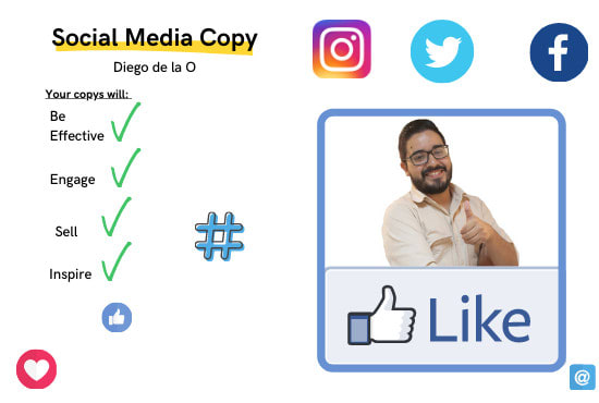 I will create the best copy for your social media profiles