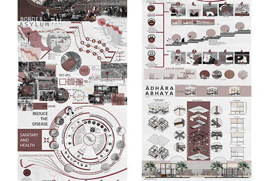 I will create your architectural presentation board and diagram layout