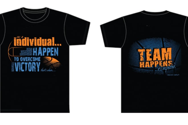 I will custom tee shirt design by a professional designer