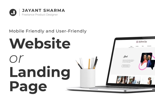 I will design a mobile friendly website or landing page