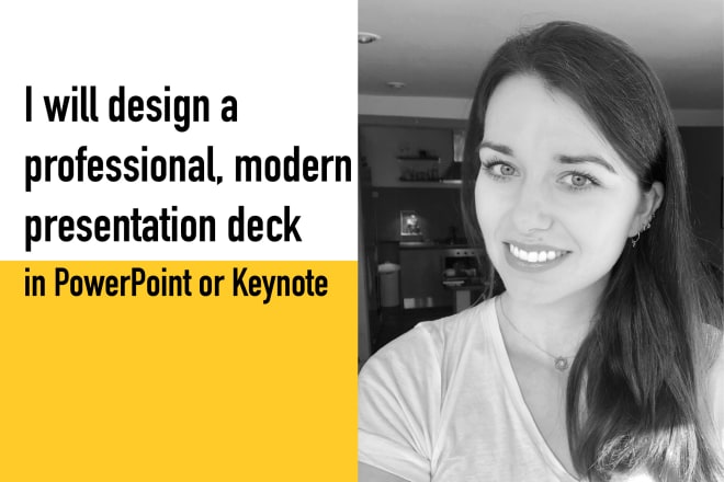 I will design a professional, modern presentation or pitch deck