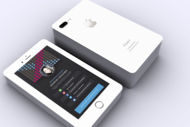 I will design an original iphone business card