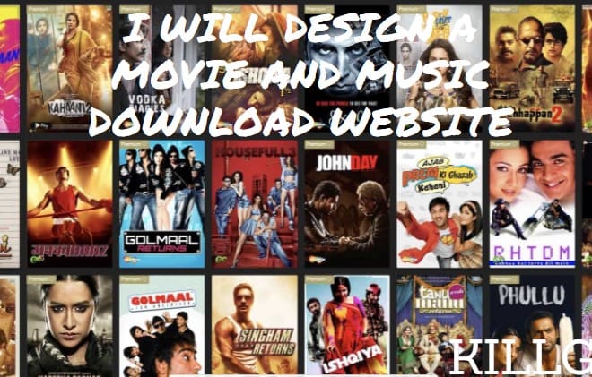 I will design and create a movie series music and podcast down loading website