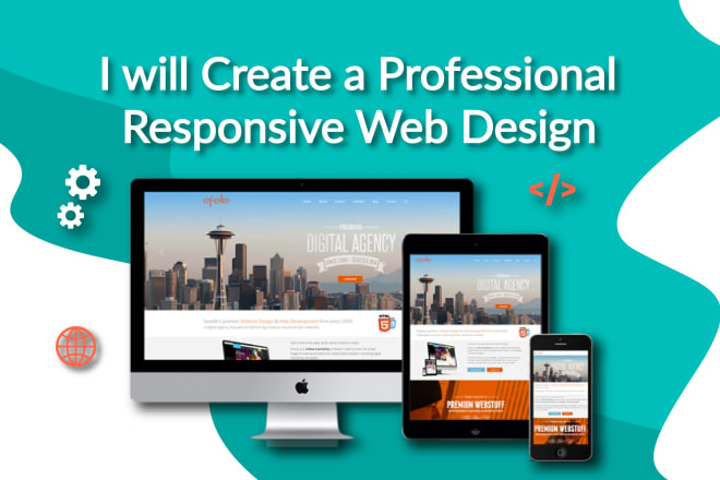 I will design and develop responsive wordpress website