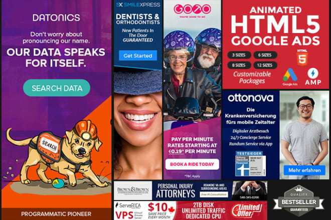 I will design animated HTML5 banner ads for google display ads