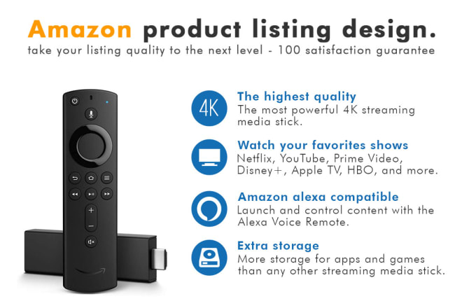 I will design attractive amazon listing image, amazon infographics