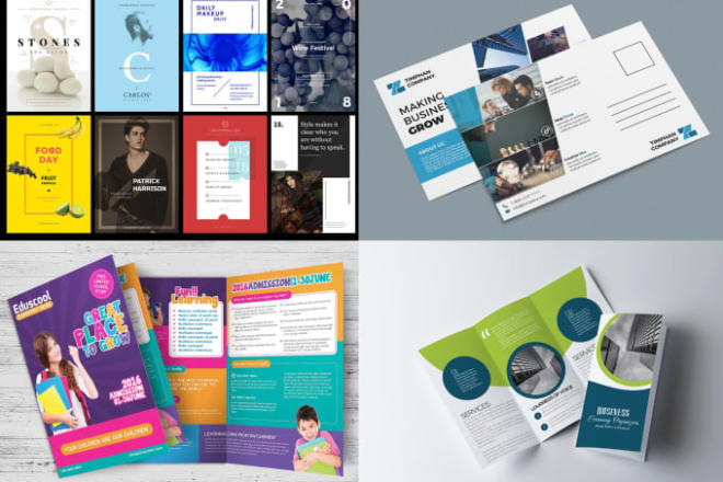 I will design attractive flyer, poster, bifold, trifold brochure,