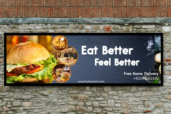 I will design attractive sign board, bill board