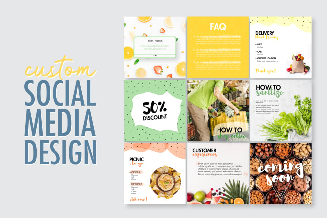 I will design attractive social media posts