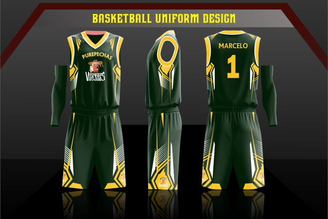 I will design basketball sublimation jersey or uniform