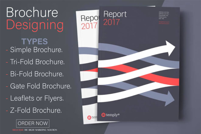 I will design bifold and tri fold brochure