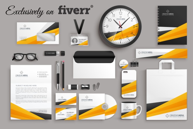 I will design complete branding kit for your start up