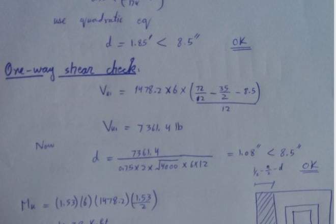 I will design concrete structure and steel structure