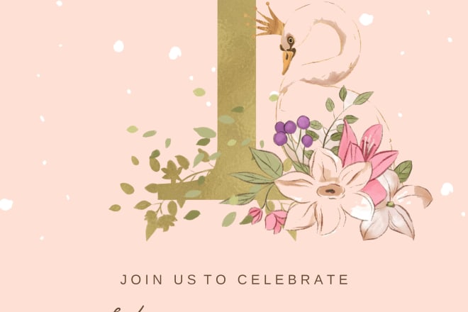 I will design custom greeting card, invitation card, and party poster