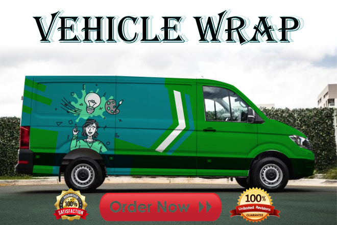 I will design elegant van, car, bus, truck vehicle wrap design