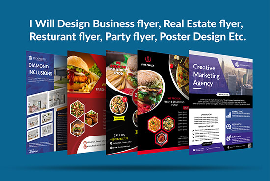 I will design eye catching flyer, brochure, banner, poster, catalog