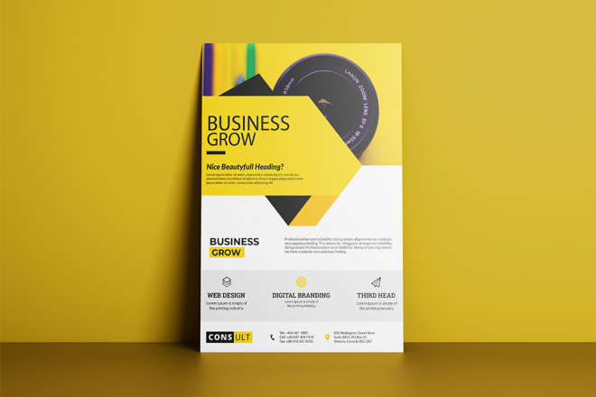 I will design flyer or brochure for your business
