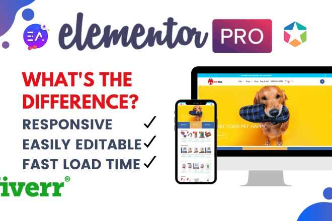 I will design full elementor pro website