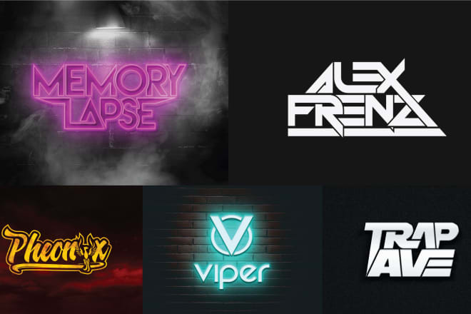 I will design modern dj, band, music, text or any business logo
