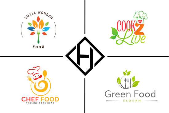 I will design modern kitchen restaurant fastfood or food truck logo