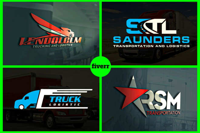 I will design modern trucking transport and logistic logo