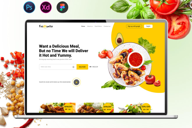 I will design photoshop PSD website template or PSD design