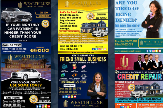 I will design professional flyer banner ads for your social media