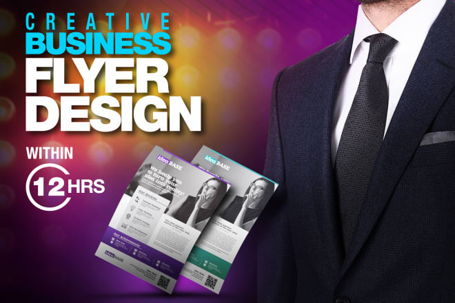 I will design professional flyer design, brochure or business flyer design