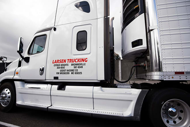 I will design professional long truck magnet door