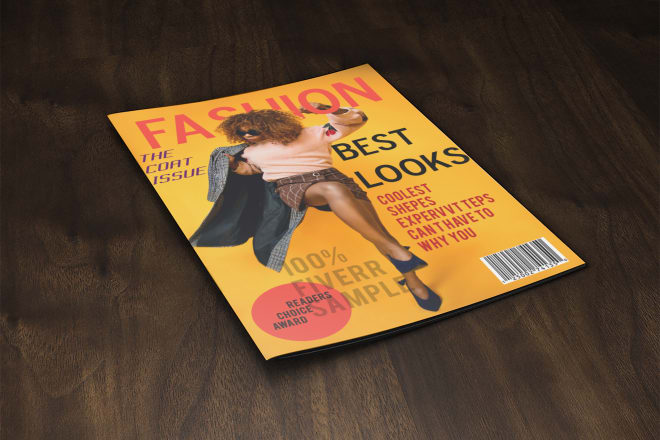 I will design professional magazine cover or book cover