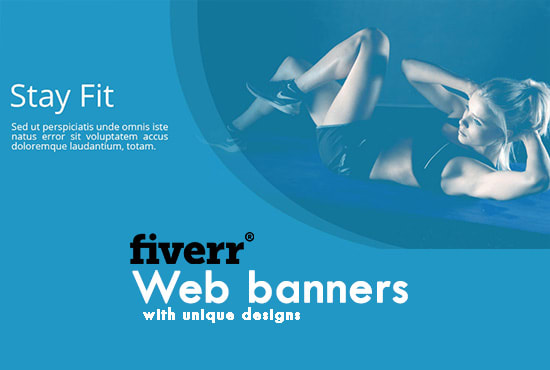 I will design professional web banners